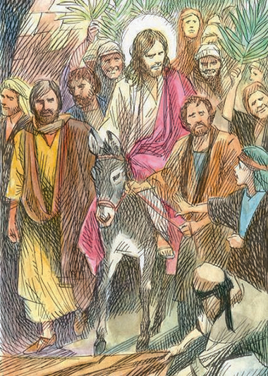 Gesù entra in Gewrusalemme