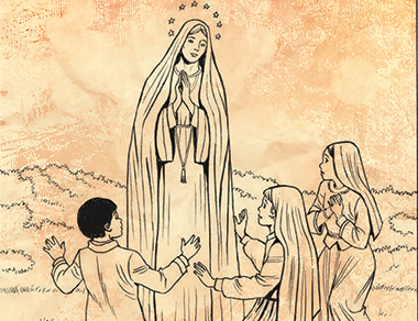 Apparizione della Madonna ai tre pastorelli Apparizione della Madonna ai tre pastorelli