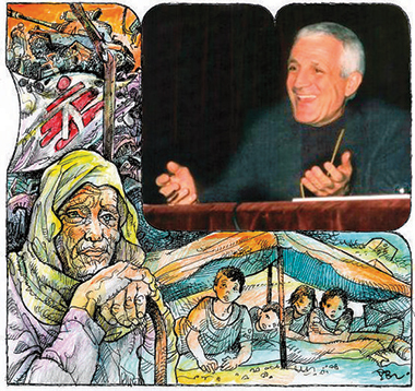 Illustrazione di A. Brasioli 2016. Mons. Tonino Bello, www.terlizziviva.it. Illustrazione di A. Brasioli 2016. Mons. Tonino Bello, www.terlizziviva.it.