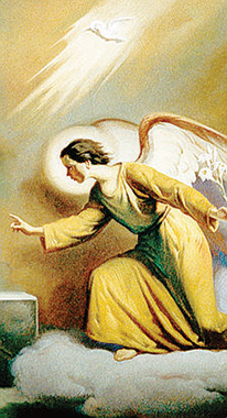 “Annunciazione” (particolare). “Annunciazione” (particolare).